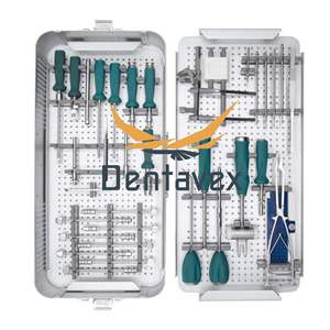 Instrumental Quirúrgico Ortopédico PUSM, Juego de Instrumentos para Tornillos de Bloqueo Cervicales Peek Cage, Cirugía Espinal, Acero Inoxidable, por Dentavex - Product Image 1