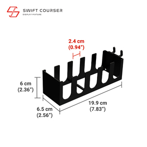 Présentoir de raquettes en métal à 5 fentes verticales avec revêtement poudré et logo personnalisé pour magasin de sport de pickleball - Product Image 3