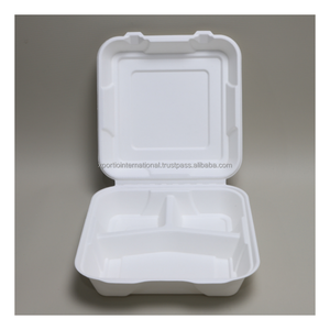 Cajas de Catering Apilables y Transpirables de Fibra de Caña de Azúcar con Logotipo Personalizado Xportio International - Product Image 4