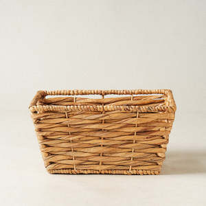 Multifunctional Bohemian Rustic Straw Water Hyacinth Storage <b>Basket</b> With Handle Wicker High Quality <b>Laundry</b> <b>Basket</b> For Bathroom - Product Image 2