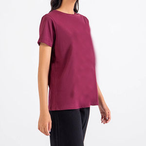 T-shirt ample et décontracté pour femme, col rond, épaules dénudées, qualité supérieure OEM 2026 - Product Image 5