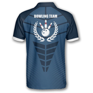 เสื้อโปโลโบว์ลิ่งแบบสั่งทำพิเศษสำหรับทีมแข่งขัน เสื้อกีฬาแห้งเร็ว คอปก แขนสั้น ชุดยูนิฟอร์ม รับผลิตแบบ OEM - Product Image 2