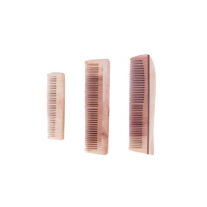 Ensemble brosse et peigne à cheveux pour bébé en bois, poils de chèvre doux 100% naturels, pour usage domestique - Product Image 2