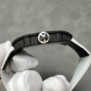 6702 Ultra Thin Top of the Line Carbon Fiber <b>Case</b> Precision Movement Ultra Light Barrel Shaped Business Mens Mechanical <b>Watch</b> - Product Image 5
