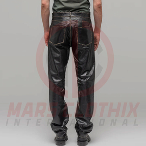 Professional Manufacture Men Leather <b>Pant</b> For Outdoor Wear Wholesale Rate Soft Leather Made Men Casual <b>Pants</b> - Product Image 2