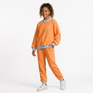 Ladies Mockneck Sweatshirt Soft Cotton Blend Pullover <b>Top</b> <b>Winter</b> Warm Casual Wear OEM Custom Design Wholesale Fashion - Product Image 1
