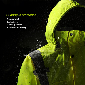 เสื้อแจ็คเก็ตนิรภัยทนไฟ สะท้อนแสงมองเห็นได้ชัดเจน ป้องกันความร้อน ชุดทำงานช่างไฟฟ้า ชุดยูนิฟอร์มนิรภัย - Product Image 3