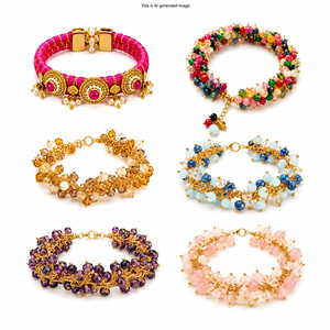 Handmade Beaded <b>Bracelet</b> <b>for</b> Women Crystal Pearl Stretch <b>Bracelet</b> <b>Friendship</b> Gift <b>Bracelet</b> <b>for</b> Girls Fashion Jewelry Rakhi Style - Product Image 1