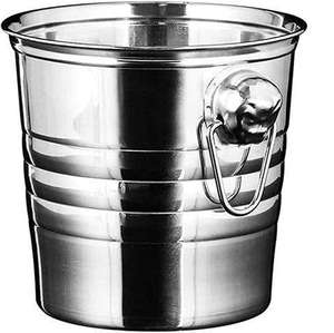 Round Metal Ice Bucket With <b>Lid</b> And Spoon Rust Resistant Industrial Design Party Cooler Blue Green ice Bucket - Product Image 5