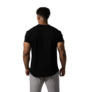 Men's Black Performance T Shirt Soft Cotton <b>Athletic</b> Fit Workout Running Casual Sportswear Fashion Top - Product Image 6