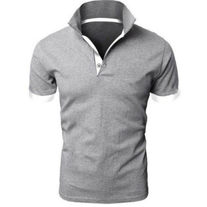 เสื้อเชิ้ตแขนสั้นสีดำสำหรับผู้ชาย แต่งขอบสีน้ำเงิน ลายสัตว์ ผ้าถัก กระดุมหน้า ทรงปกติ ผ้าฝ้าย 100% กันยับ - Product Image 3