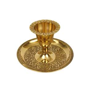 Vela Urli Premium con Lámina Dorada y 8 Velas de Té Doradas, Vela Aromática de Soja Pura para Decoración del Hogar en Diwali y Festividades - Product Image 6