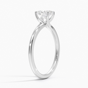 Anillo BOJ 0154 con Corte Ovalado, Plata 925, Engaste de Puntas, Anillo Solitario con Diamante de 2ct, Color D, VVS1, Moissanita GRA, Precio Bajo - Product Image 2