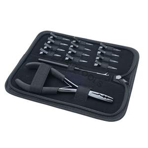 Juego de herramientas todo en uno para extensiones de cabello con alicates de crimpado de microanillos, bucle para extraer cabello y clips de estilizado. - Product Image 1