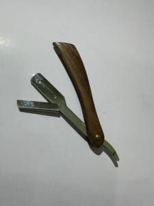 Obexa Professional Wooden Bone & Horn <b>Single</b> <b>Blade</b> Non-Disposable Underarm Use Shaving <b>Razor</b> for Men - Product Image 5