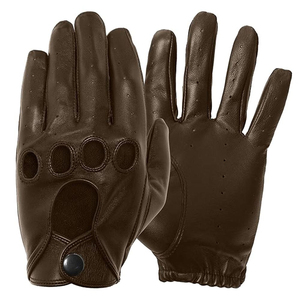 Gants de conduite pour femmes en cuir souple et léger, avec fermeture à bouton-pression, ajustement confortable. - Product Image 5