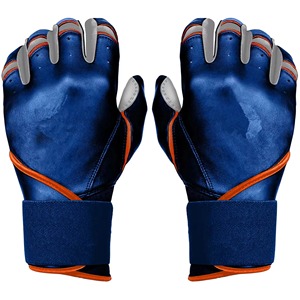 New Arrival Unisex Professional Customized Leather <b>Baseball</b>/Softball Batting Gloves Eco-Friendly Durable Hook Loop Closure - Product Image 6
