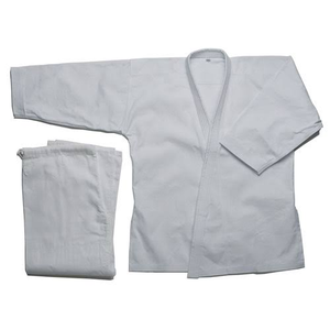 Uniforme de Karate Blanco para Niños, Ropa de Artes Marciales de Algodón, Corte Regular, Ropa de Práctica de Karate Resistente para Niños, Disponible en Stock - Product Image 3
