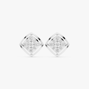 Pendientes de Oro Amarillo de 9K al por Mayor con Diamantes Cultivados en Laboratorio de 0.64CT, Corte Redondo, Forma de Ojo Marquesa, Joyería Fina Personalizada OEM - Product Image 3
