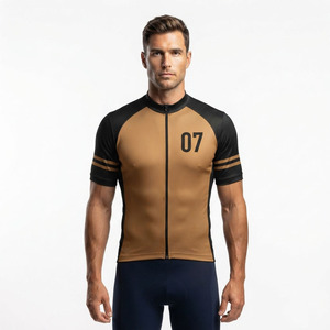Maillot de cyclisme pour homme avec fermeture éclair sur le devant, maillot de course sur route pour homme, 100% polyester, maillot de cyclisme pour homme à manches courtes - Product Image 6