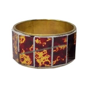 Top tendance personnalisé fait à la main en verre et laiton rond porte-anneau de serviette pour dîner mariages réceptions réunions de famille - Product Image 2