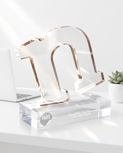 Sleek Modern Acrylic Bronze Letter Medal Celebrating Achievements Customizable Award Combining Elegance Personalization Durable - Product Image 2