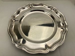 12" Silver Charger Plate Polish High Quality Brass Plates & Dish With <b>Border</b> Design Food Grade Premium Plates Customizable Style - Product Image 2