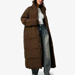 Doudoune matelassée tendance pour femme, manteau d'hiver à capuche, manches longues, fermeture éclair, décontracté, chaud, pour l'extérieur 2026 - Product Image 4