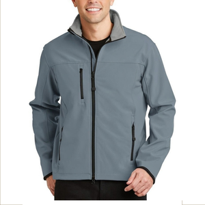 เสื้อแจ็คเก็ตกันน้ำสำหรับผู้ชาย RAPID SPORTS รุ่นคอตั้ง ซิปปิด แบบลำลอง สไตล์สตรีทแวร์ สีเทาอ่อน ขายส่ง - Product Image 1