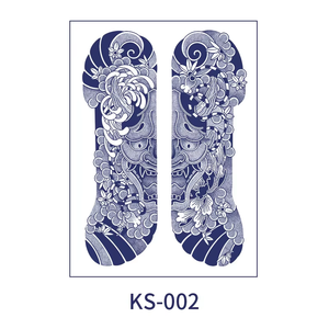 Tatuajes Temporales de <span class=keywords><strong>Flores</strong></span> Herbales Japonesas, Adhesivos Impermeables Ecológicos de Papel para el Cuerpo, Arte Corporal Completo para Hombres y Mujeres, Espalda y <span class=keywords><strong>Brazo</strong></span>, 2 Diseños - Product Image 6