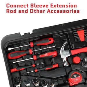 Set di Attrezzi per Casa da 599 Pezzi, Trapano Elettrico Senza Fili 21V Max, Kit per Riparazioni Auto e Meccanica con Cassetta Portautensili e Bussole - Product Image 5