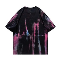 T-shirt en coton blanc lavé, style streetwear, coupe oversize, épaules tombantes, impression personnalisée de haute qualité, t-shirt épais pour homme
