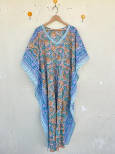 Bata Kimono con Estampado de Dibujos Animados para Mujer, 100% Algodón, Camisón de Verano Hecho a Mano, Cuello en V, Cintura Elástica, Largo hasta la Rodilla - Product Image 4