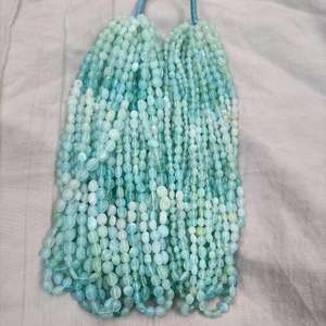 Cuentas Redondas de Aguamarina Natural al por Mayor, Hilo de 16 Pulgadas para Collares, Pulseras y Joyería Hechas a Mano - Product Image 5