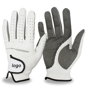 Gants de golf unisexes blancs et roses en cuir véritable respirant antidérapant à enfiler avec logo et emballage personnalisés Sports de plein air - Product Image 6