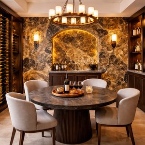 Lámina de Piedra Translúcida Otoño Indio con Acabado Natural Brillante en Capas para Paredes Interiores Retroiluminadas, Techos y Decoración - Product Image 1