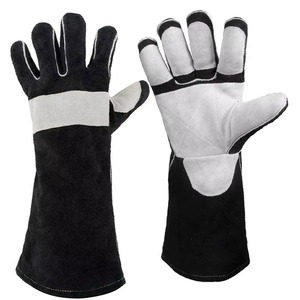 Gants de soudure en cuir faits à la main de haute qualité, résistants à la chaleur, pour usage extérieur et domestique (vente en gros) - Product Image 6