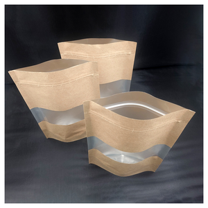Sacs refermables bruns Sacs en papier kraft debout - Product Image 1
