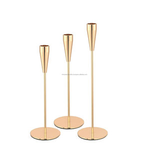 ตกแต่งเรียวโลหะเชิงเทียนผู้ถือสำหรับตกแต่งบ้านงานแต่งงานและพรรคตกแต่ง - Product Image 5