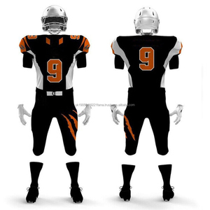 Uniforme de football américain unisexe 2026, haute qualité, spandex/polyester, couleur unie, ensemble d'équipe, manches longues, séchage rapide, personnalisable - Product Image 5