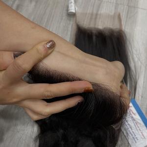 Extensions de cheveux naturels noirs avec fermeture en dentelle et dentelle HD, tissage vietnamien, prêtes à être expédiées - Product Image 5