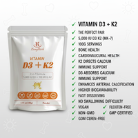 Vitamine D3+K2 Bioactive en Poudre Non-OGM en Gros à Prix Réduit