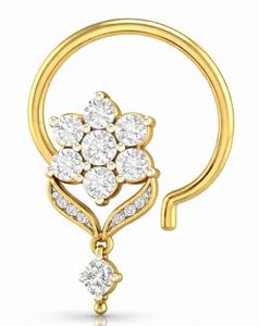 Anneau de nez léger en diamant, confortable à porter pendant de longues heures, idéal pour un usage quotidien, au meilleur prix. - Product Image 3
