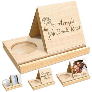 Premium <b>Wooden</b> Desktop & Drawer Organizer <b>Book</b> Stand for Workspace Organization - Product Image 6