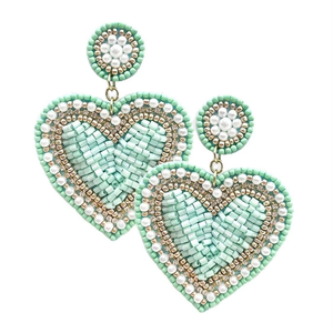 Fashion Jewelry Seed Bead Embroidered <b>Earrings</b> From India <b>Handmade</b> <b>Earrings</b> for Women and Girls Multi Color Seed Bead <b>Earring</b> - Product Image 6