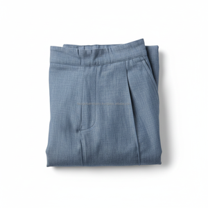 Pantalon Palazzo Femme Coupe Ample Taille Mi-Haute Uni Personnalisé OEM Vente en Gros - Product Image 6