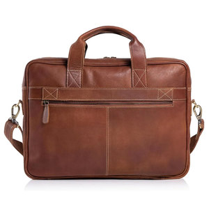 Sacs pour ordinateur portable en cuir de qualité supérieure, fermeture à glissière, design multi-poches, sacs pour ordinateur portable en cuir haut de gamme - Product Image 1