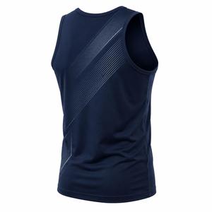 Débardeur tendance pour homme à motif géométrique, col rond, séchage rapide, en polyester, respirant, sublimé, avec faible MOQ - Product Image 2