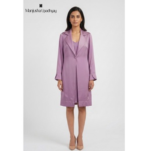 Vestido Blazer Elegante de Manga Larga con Vestido Interior, Atuendo Casual Elegante para Oficina, Fiestas y Eventos Nocturnos - Product Image 1