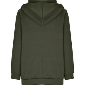 Unisex Custom Printed Front Breathable Windproof Eco-Friendly Full Zip Fleece Embroidered Hooded Winter Hip Hop Style Wholesale - Product Image 5